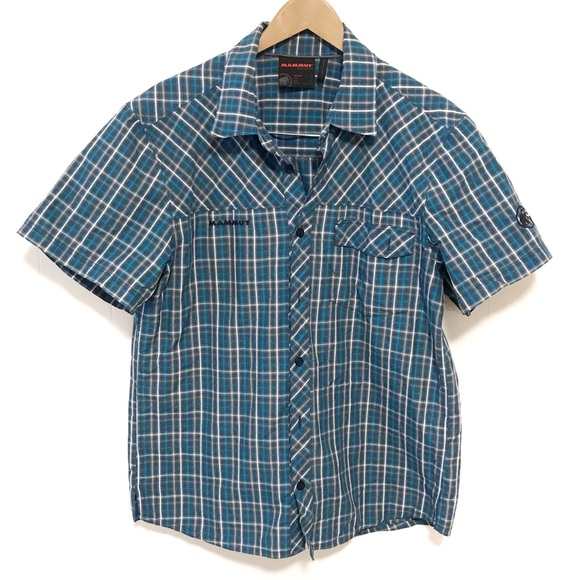 Mammut short sleeve casual button up collared L
